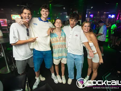 A professional photo of guests enjoying themselves at Cocktails Nightclub from our gallery.