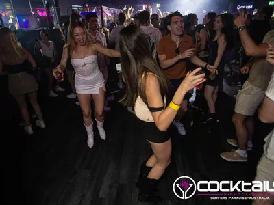 A professional photo of guests enjoying themselves at Cocktails Nightclub from our gallery.