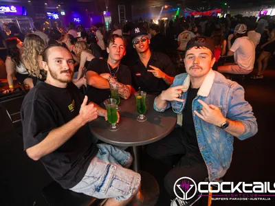 A professional photo of guests enjoying themselves at Cocktails Nightclub from our gallery.