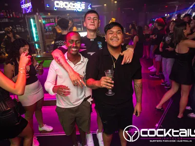 A professional photo of guests enjoying themselves at Cocktails Nightclub from our gallery.