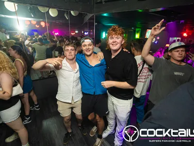 A professional photo of guests enjoying themselves at Cocktails Nightclub from our gallery.