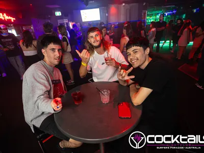 A professional photo of guests enjoying themselves at Cocktails Nightclub from our gallery.