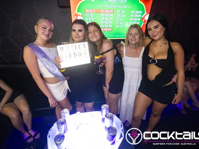 A professional photo of guests enjoying themselves at Cocktails Nightclub from our gallery.