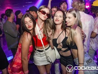 A professional photo of guests enjoying themselves at Cocktails Nightclub from our gallery.