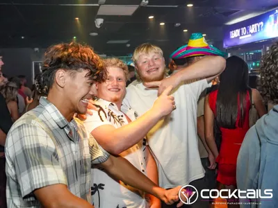 A professional photo of guests enjoying themselves at Cocktails Nightclub from our gallery.