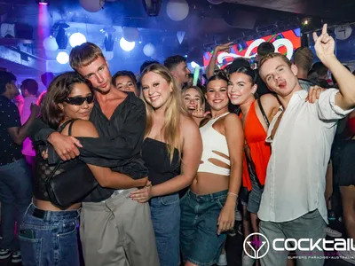 A professional photo of guests enjoying themselves at Cocktails Nightclub from our gallery.