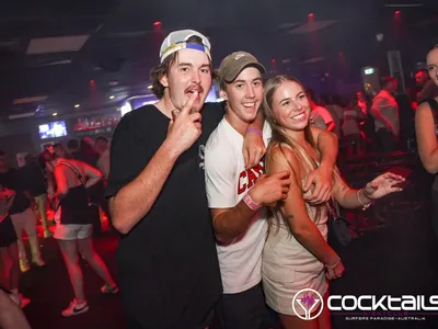 A professional photo of guests enjoying themselves at Cocktails Nightclub from our gallery.