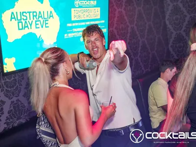 A professional photo of guests enjoying themselves at Cocktails Nightclub from our gallery.