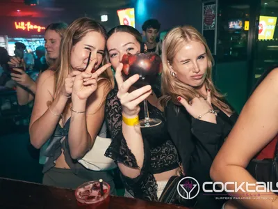 A professional photo of guests enjoying themselves at Cocktails Nightclub from our gallery.