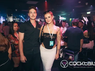 A professional photo of guests enjoying themselves at Cocktails Nightclub from our gallery.