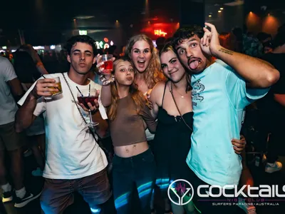 A professional photo of guests enjoying themselves at Cocktails Nightclub from our gallery.