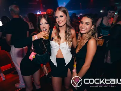 A professional photo of guests enjoying themselves at Cocktails Nightclub from our gallery.