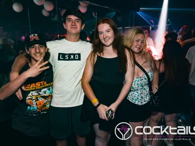 A professional photo of guests enjoying themselves at Cocktails Nightclub from our gallery.