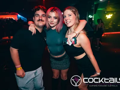 A professional photo of guests enjoying themselves at Cocktails Nightclub from our gallery.