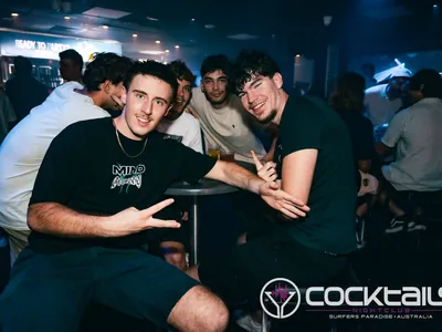 A professional photo of guests enjoying themselves at Cocktails Nightclub from our gallery.