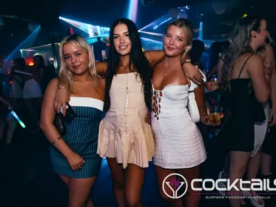 A professional photo of guests enjoying themselves at Cocktails Nightclub from our gallery.