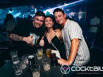 A professional photo of guests enjoying themselves at Cocktails Nightclub from our gallery.