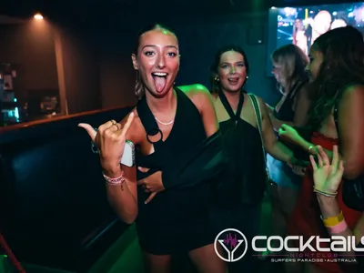 A professional photo of guests enjoying themselves at Cocktails Nightclub from our gallery.