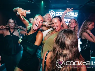 A professional photo of guests enjoying themselves at Cocktails Nightclub from our gallery.