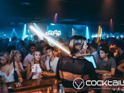 A professional photo of guests enjoying themselves at Cocktails Nightclub from our gallery.