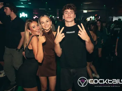 A professional photo of guests enjoying themselves at Cocktails Nightclub from our gallery.