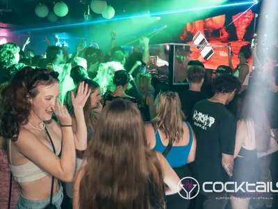 A professional photo of guests enjoying themselves at Cocktails Nightclub from our gallery.