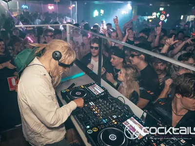 A professional photo of guests enjoying themselves at Cocktails Nightclub from our gallery.