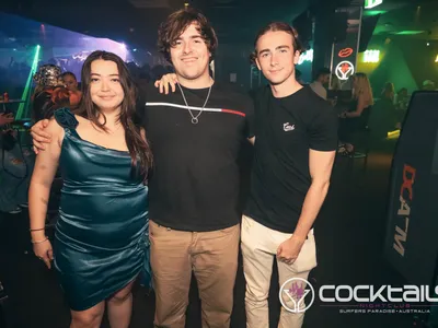 A professional photo of guests enjoying themselves at Cocktails Nightclub from our gallery.