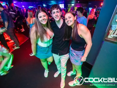 A professional photo of guests enjoying themselves at Cocktails Nightclub from our gallery.