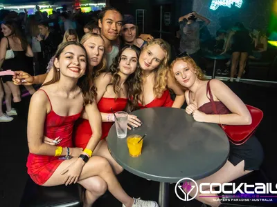 A professional photo of guests enjoying themselves at Cocktails Nightclub from our gallery.