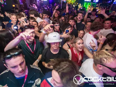 A professional photo of guests enjoying themselves at Cocktails Nightclub from our gallery.