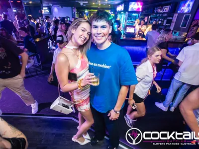 A professional photo of guests enjoying themselves at Cocktails Nightclub from our gallery.