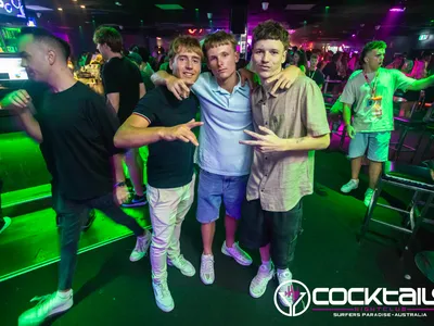 A professional photo of guests enjoying themselves at Cocktails Nightclub from our gallery.