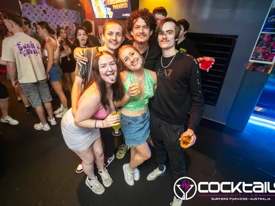 A professional photo of guests enjoying themselves at Cocktails Nightclub from our gallery.