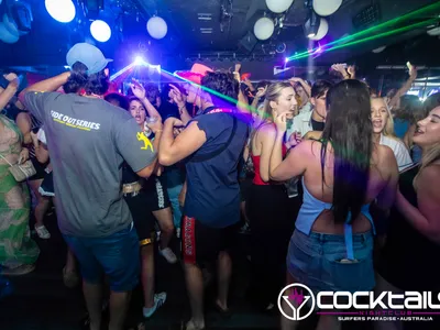 A professional photo of guests enjoying themselves at Cocktails Nightclub from our gallery.