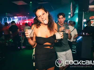 A professional photo of guests enjoying themselves at Cocktails Nightclub from our gallery.