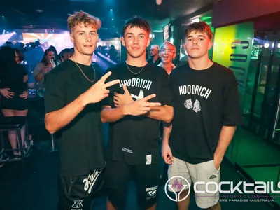 A professional photo of guests enjoying themselves at Cocktails Nightclub from our gallery.