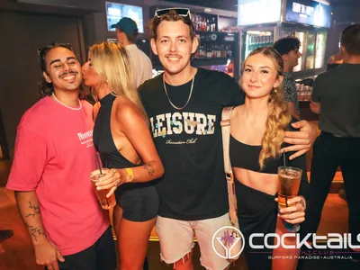 A professional photo of guests enjoying themselves at Cocktails Nightclub from our gallery.