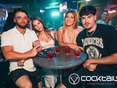 A professional photo of guests enjoying themselves at Cocktails Nightclub from our gallery.