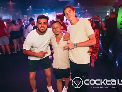 A professional photo of guests enjoying themselves at Cocktails Nightclub from our gallery.