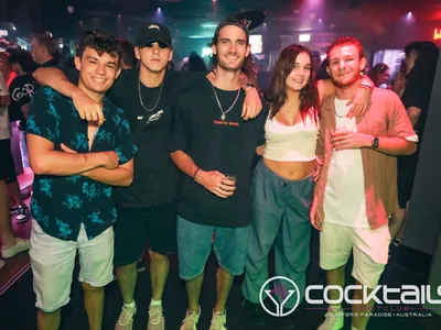 A professional photo of guests enjoying themselves at Cocktails Nightclub from our gallery.