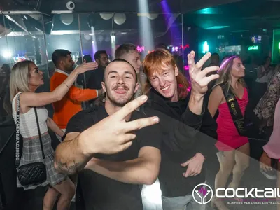 A professional photo of guests enjoying themselves at Cocktails Nightclub from our gallery.