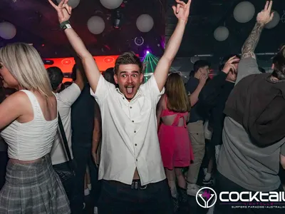 A professional photo of guests enjoying themselves at Cocktails Nightclub from our gallery.