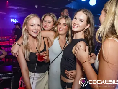 A professional photo of guests enjoying themselves at Cocktails Nightclub from our gallery.