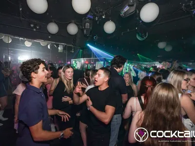 A professional photo of guests enjoying themselves at Cocktails Nightclub from our gallery.