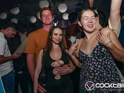 A professional photo of guests enjoying themselves at Cocktails Nightclub from our gallery.