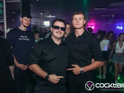 A professional photo of guests enjoying themselves at Cocktails Nightclub from our gallery.