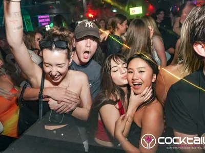 A professional photo of guests enjoying themselves at Cocktails Nightclub from our gallery.