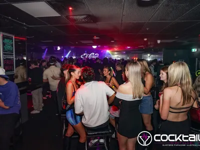 A professional photo of guests enjoying themselves at Cocktails Nightclub from our gallery.