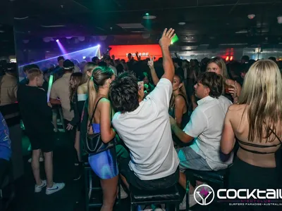 A professional photo of guests enjoying themselves at Cocktails Nightclub from our gallery.